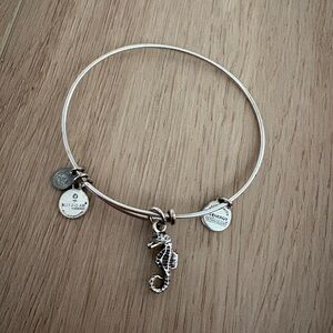 Alex and Ani Silver Seahorse Charm Bracelet